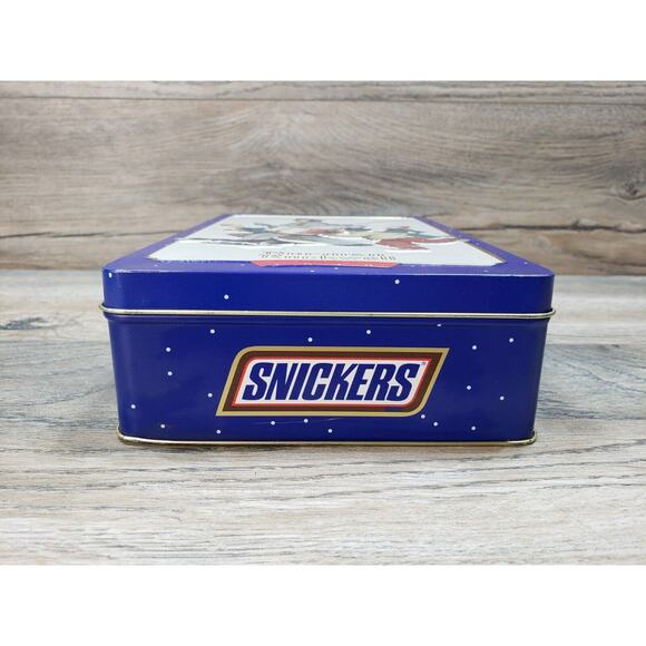 1996 Norman Rockwell Limited Edition Snickers Candy Bar Christmas Tin Empty - Picture 3 of 10